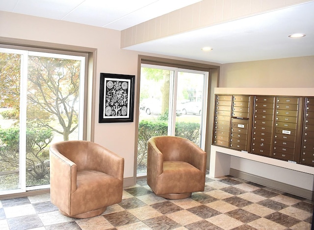 2900 Maple Ave Unit 10E, Downers Grove, IL 60515 - living area featuring mail area and baseboards