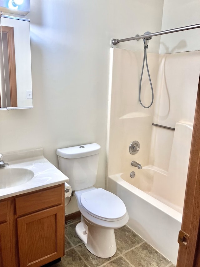4316 W Shamrock Ln Unit 3C, Mchenry, IL 60050 - full bath featuring vanity, toilet, shower / bathtub combination, and tile patterned floors