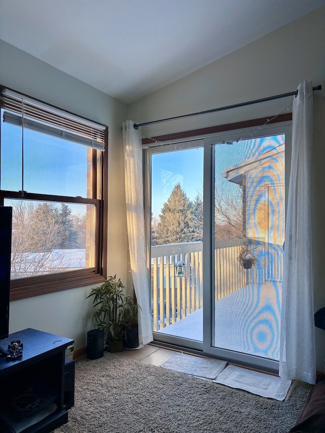 4316 W Shamrock Ln Unit 3C, Mchenry, IL 60050 - doorway to outside with carpet flooring and baseboards