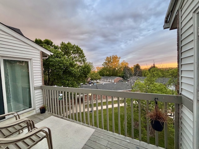 4316 W Shamrock Ln Unit 3C, Mchenry, IL 60050 - view of balcony at dusk