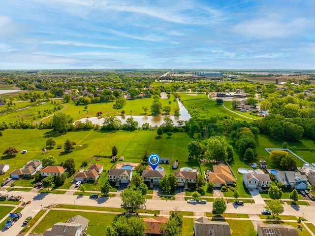 20005 S Mallory Dr, Frankfort, IL 60423 - aerial perspective of suburban area featuring a large body of water and a tree filled landscape