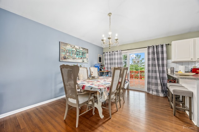 20005 S Mallory Dr, Frankfort, IL 60423 - dining space with a chandelier, light wood finished floors, and baseboards