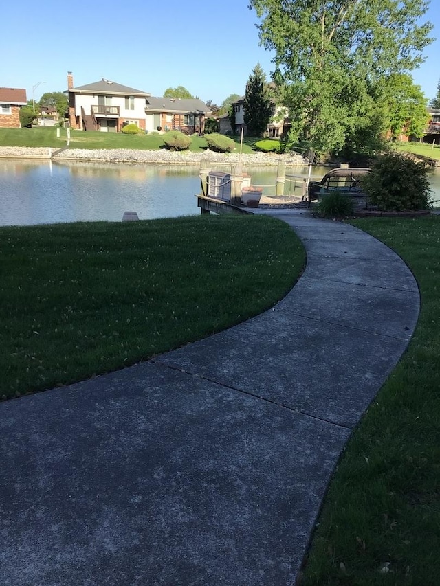 19533 Lake Shore Dr Unit 3N, Lynwood, IL 60411 - surrounding community with a yard, a water view, and a residential view