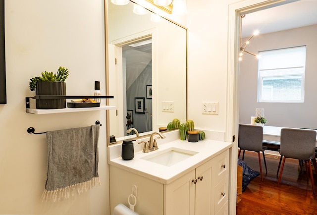 1009 Lathrop Ave, Forest Park, IL 60130 - bathroom featuring vanity and wood finished floors