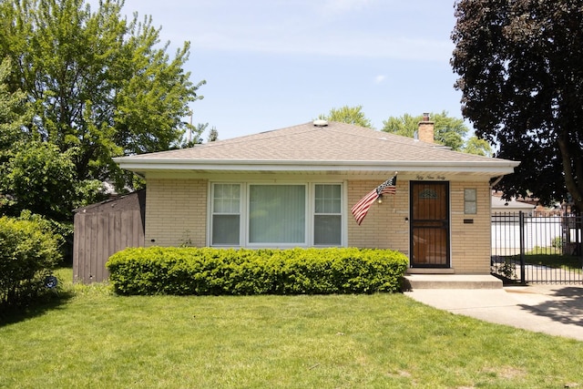 5940 W 88th Pl, Oak Lawn, IL 60453 - bungalow-style house with brick siding, a chimney, and a shingled roof