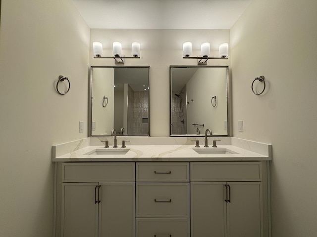 6013 Perry Dr, Woodridge, IL 60517 - full bathroom featuring double vanity