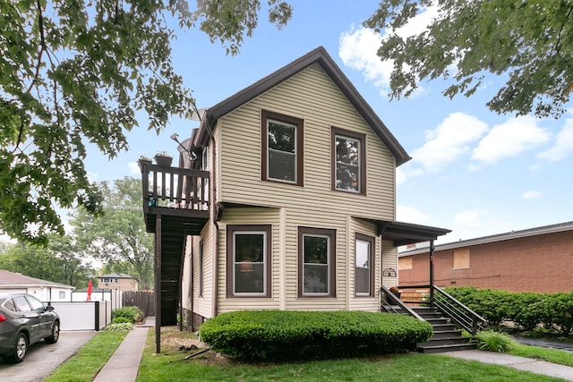 96 E Quincy St, Riverside, IL 60546 - view of front of house with stairs