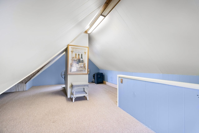 96 E Quincy St, Riverside, IL 60546 - additional living space with carpet floors and vaulted ceiling