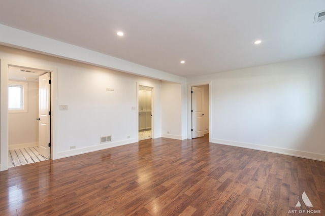 8519 S 82nd Ct, Hickory Hills, IL 60457 - unfurnished room with wood finished floors, baseboards, and recessed lighting