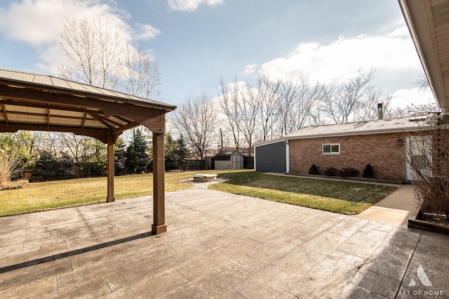 8519 S 82nd Ct, Hickory Hills, IL 60457 - view of patio / terrace with a gazebo