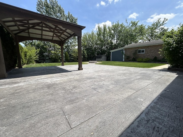8519 S 82nd Ct, Hickory Hills, IL 60457 - view of patio featuring a gazebo