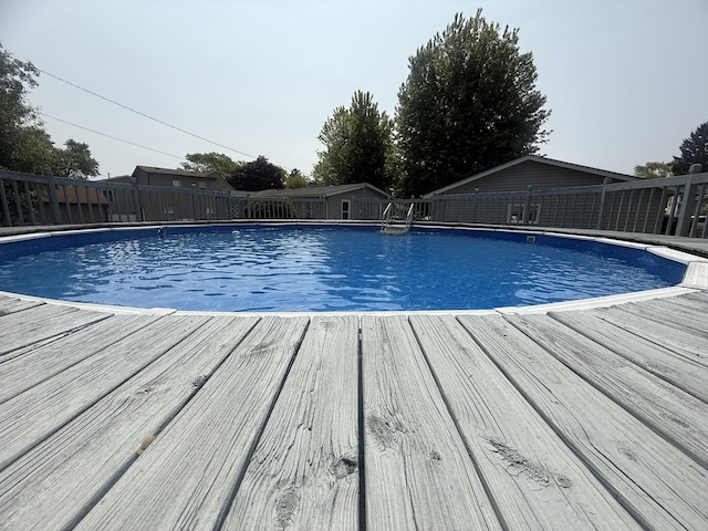 528 Ivy Ct, Round Lake Beach, IL 60073 - view of pool with a wooden deck