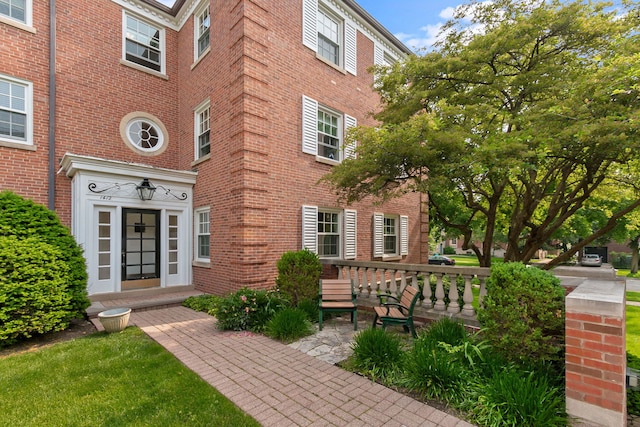 1412 Hinman Ave Unit 2W, Evanston, IL 60201 - entrance to property with brick siding