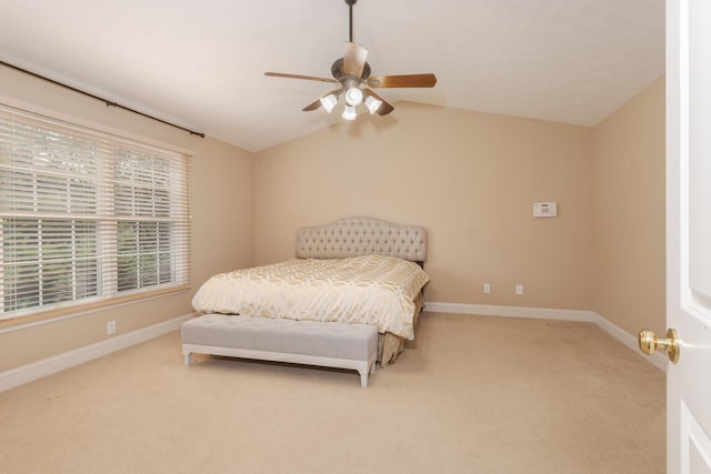 2004 Withers Ln, Bloomington, IL 61704 - carpeted bedroom with lofted ceiling and a ceiling fan
