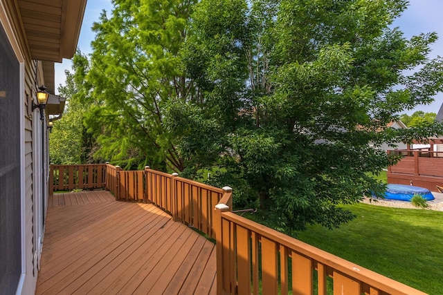 2004 Withers Ln, Bloomington, IL 61704 - deck with a lawn