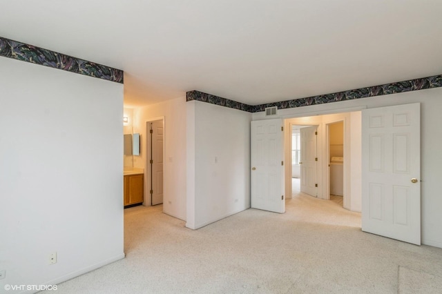 367 S Crown Ct, Palatine, IL 60074 - unfurnished bedroom with light colored carpet, baseboards, and ensuite bath
