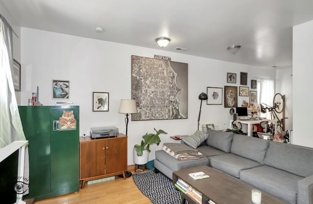 1735 S Desplaines St, Chicago, IL 60616 - living room featuring light wood-type flooring