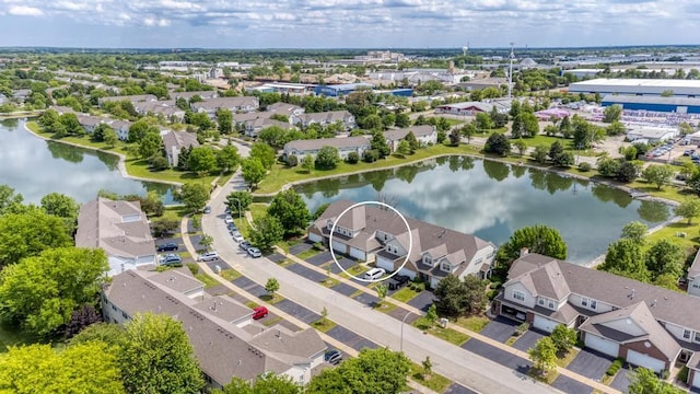1924 Golden Gate Ln, Naperville, IL 60563 - aerial perspective of suburban area featuring a nearby body of water