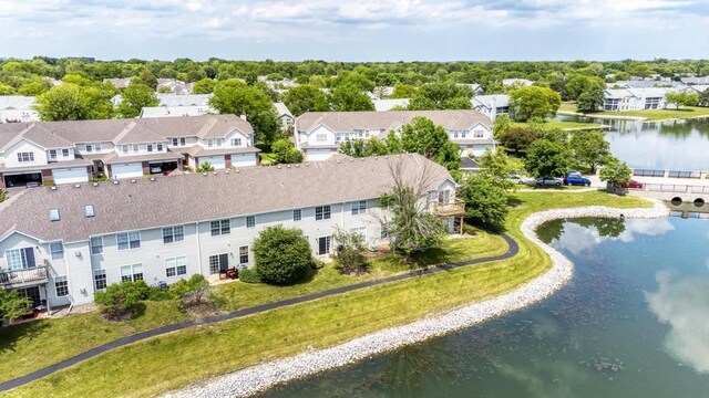1924 Golden Gate Ln, Naperville, IL 60563 - aerial view of residential area featuring a large body of water