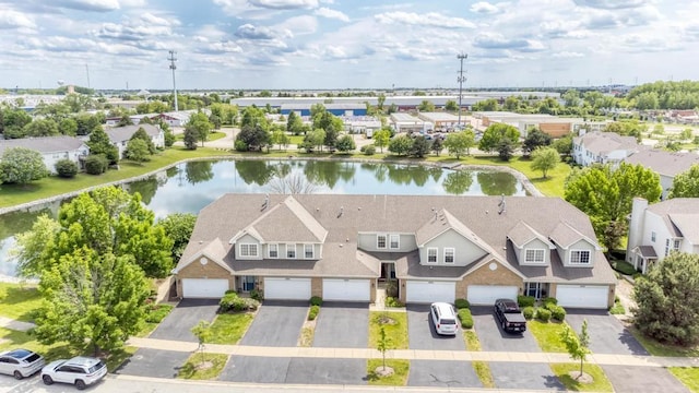 1924 Golden Gate Ln, Naperville, IL 60563 - aerial view of residential area with a large body of water