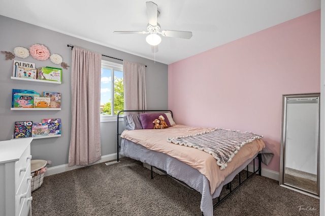 27W314 Melrose Ln, Winfield, IL 60190 - carpeted bedroom featuring baseboards and a ceiling fan
