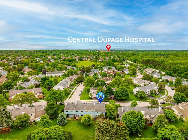 27W314 Melrose Ln, Winfield, IL 60190 - aerial view of residential area
