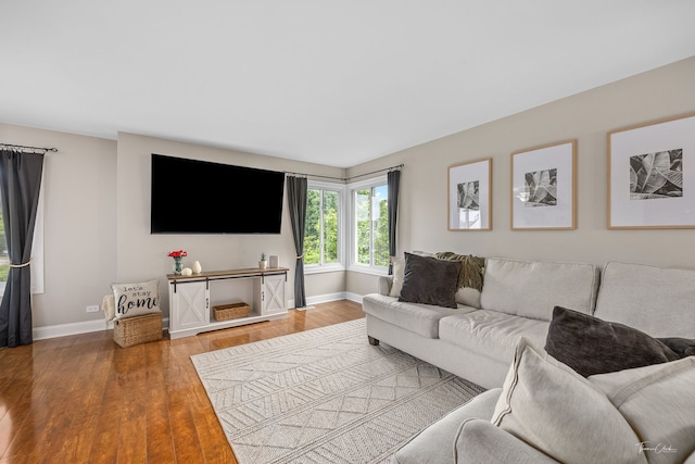 27W314 Melrose Ln, Winfield, IL 60190 - living area with wood finished floors and baseboards