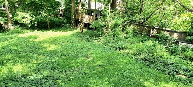 809 S Lynn St, Champaign, IL 61820 - view of yard with a deck