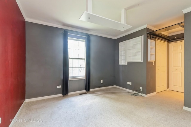 1418 W Split Oak Cir Unit 1418, Round Lake Beach, IL 60073 - unfurnished room with carpet, ornamental molding, and baseboards