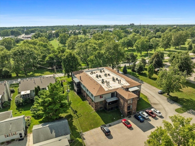 824 Mcgregor St Unit 4, Bloomington, IL 61701 - drone / aerial view of a tree filled landscape