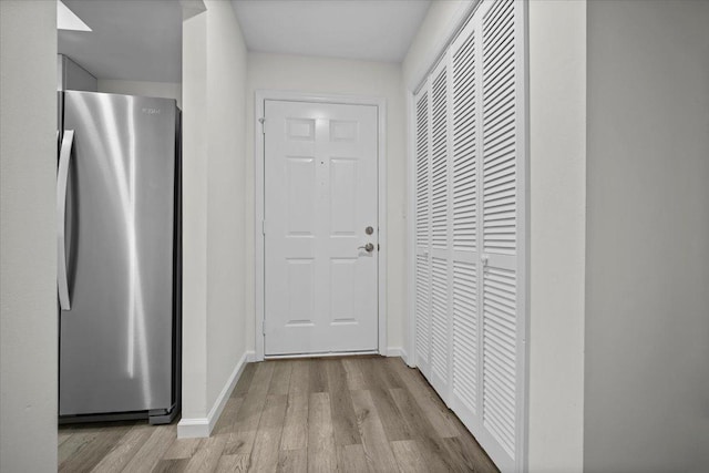 824 Mcgregor St Unit 4, Bloomington, IL 61701 - hall featuring wood finished floors and baseboards