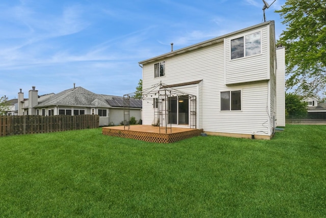 1714 Daybreak Ln, Zion, IL 60099 - rear view of property featuring a deck