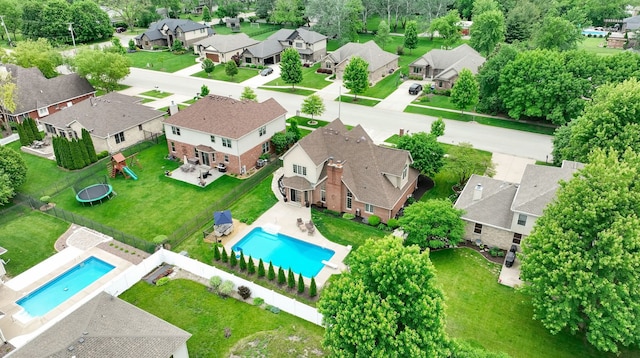 373 W Joliet Hwy, New Lenox, IL 60451 - aerial view of residential area featuring a pool area