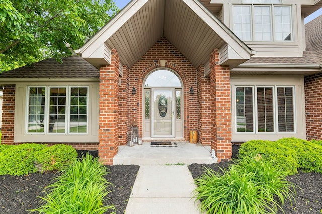 373 W Joliet Hwy, New Lenox, IL 60451 - property entrance with brick siding and a shingled roof