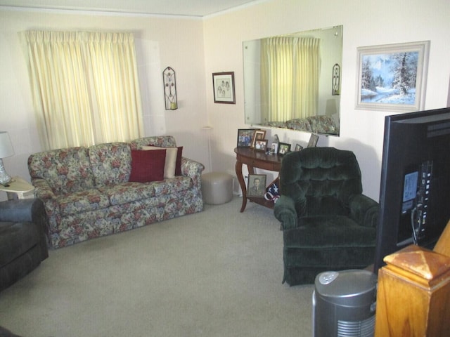 10918 S Ridgeway Ave, Chicago, IL 60655 - carpeted living area featuring crown molding