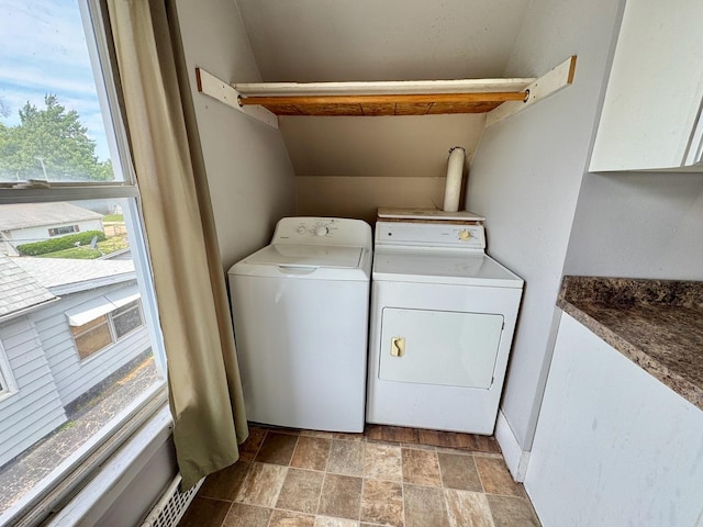 1303 W Locust St, Bloomington, IL 61701 - laundry room with independent washer and dryer and stone finish floors