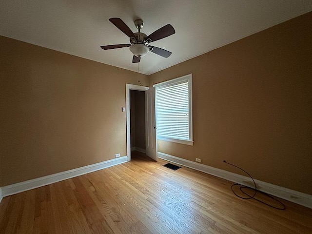 2029 S 11th Ave, Maywood, IL 60153 - spare room with light wood-style flooring and a ceiling fan