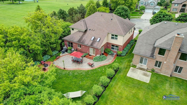 1535 S Douglas Ave, Arlington Heights, IL 60005 - aerial view of property and surrounding area
