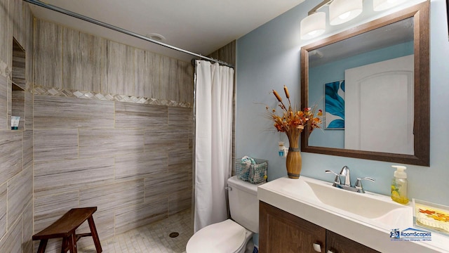 1535 S Douglas Ave, Arlington Heights, IL 60005 - full bathroom featuring vanity and a tile shower
