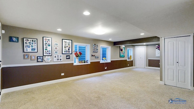 1535 S Douglas Ave, Arlington Heights, IL 60005 - finished basement featuring carpet and recessed lighting