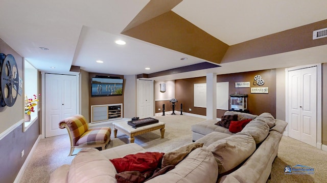 1535 S Douglas Ave, Arlington Heights, IL 60005 - living room with light carpet and recessed lighting