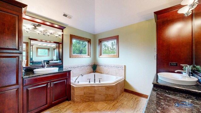 1535 S Douglas Ave, Arlington Heights, IL 60005 - full bath with two vanities and a bath