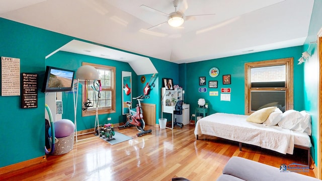 1535 S Douglas Ave, Arlington Heights, IL 60005 - bedroom featuring wood finished floors and a ceiling fan