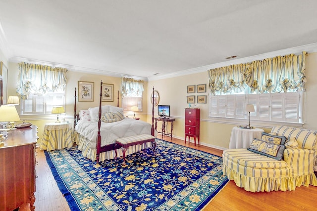 140 N Quincy St, Hinsdale, IL 60521 - bedroom with multiple windows, crown molding, and wood finished floors