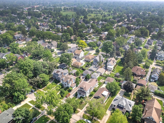 217 S Craig Pl, Lombard, IL 60148 - aerial overview of property's location with nearby suburban area