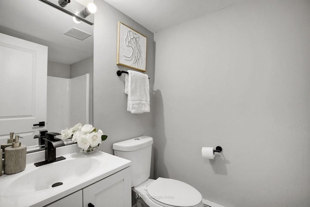 17985 Amherst Ct Unit 203, Country Club Hills, IL 60478 - bathroom with toilet, vanity, and a shower