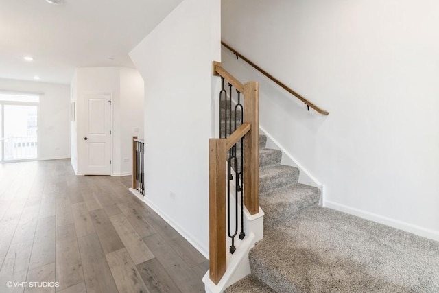 1533 Executive Way, Des Plaines, IL 60018 - staircase featuring wood finished floors and recessed lighting