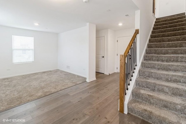 1533 Executive Way, Des Plaines, IL 60018 - stairway with wood finished floors and recessed lighting
