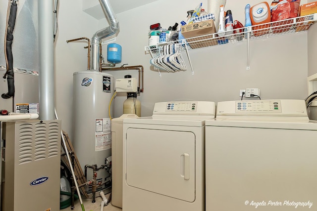 4219 Savoy Ln Unit 4219, Mchenry, IL 60050 - washroom featuring water heater and washing machine and dryer