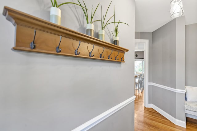 7N310 Ridge Line Rd, Saint Charles, IL 60175 - hallway with light wood finished floors and baseboards